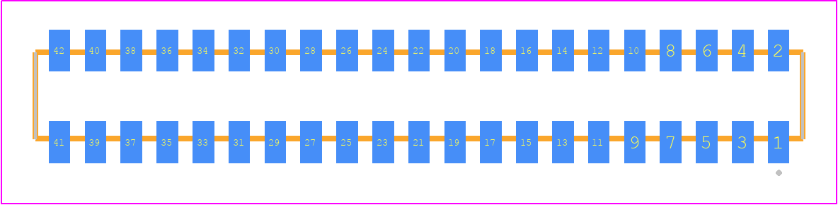 CLP-121-02-S-D-TR - SAMTEC PCB footprint - Other - Other - CLP-121-02-XXX-D-TR
