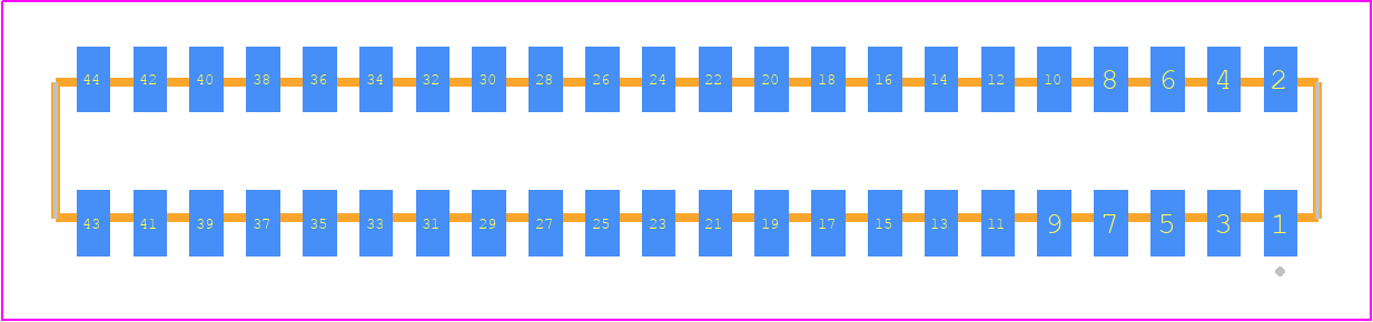 CLP-122-02-S-D-TR - SAMTEC PCB footprint - Other - Other - CLP-122-02-XXX-D-TR
