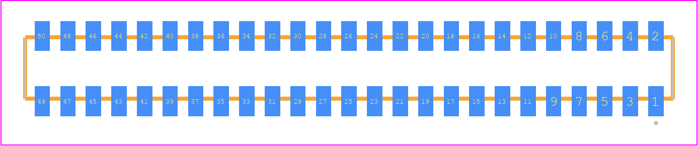 CLP-125-02-LM-D-TR - SAMTEC PCB footprint - Other - Other - CLP-125-02-XXX-D-TR
