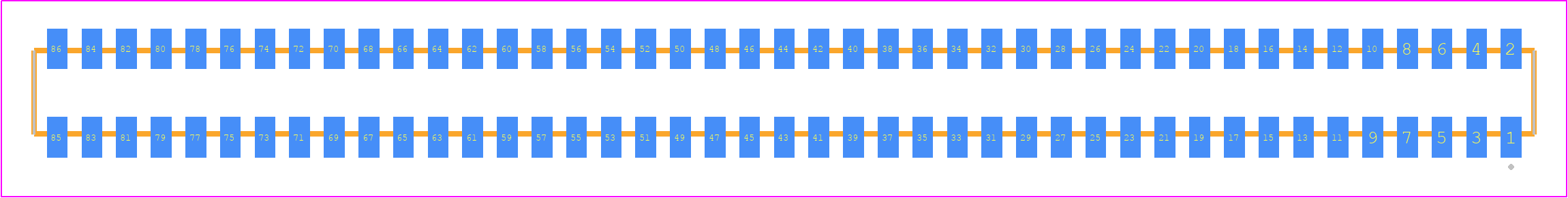 CLP-143-02-F-D-TR - SAMTEC PCB footprint - Other - Other - CLP-143-02-XXX-D-TR
