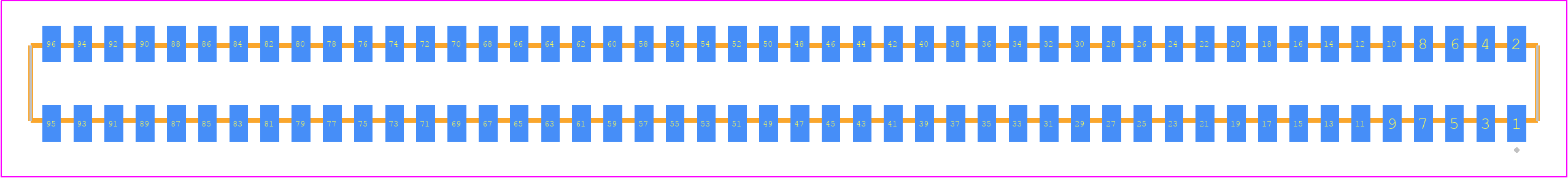 CLP-148-02-LM-D-TR - SAMTEC PCB footprint - Other - Other - CLP-148-02-XXX-D-TR