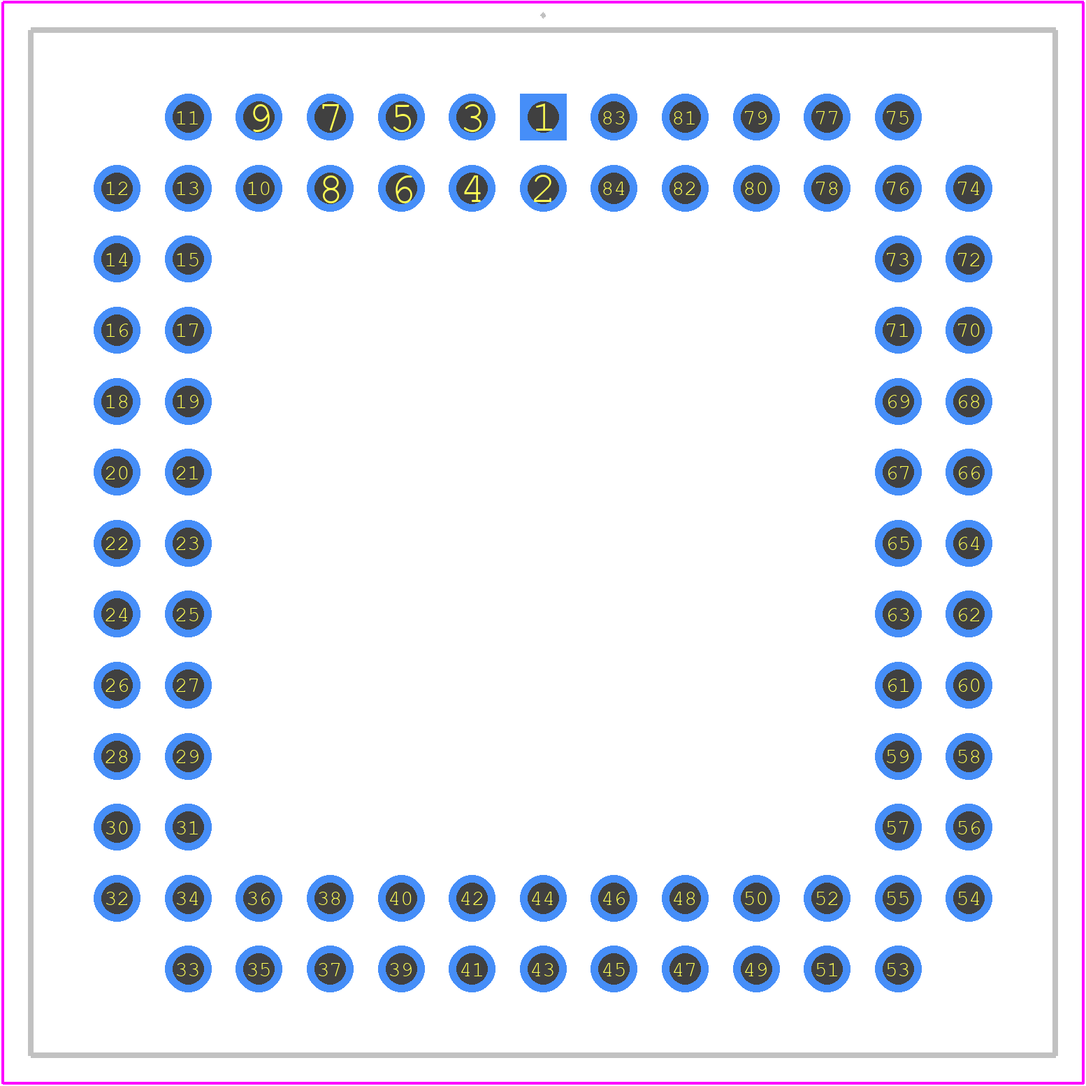 PLCC-84-AT - Adam Tech PCB footprint - Other - Other - PLCC-84-AT-2
