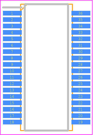 LTC2846CG#PBF - Analog Devices PCB footprint - Small Outline Packages - Small Outline Packages - G (36-Lead SSOP)