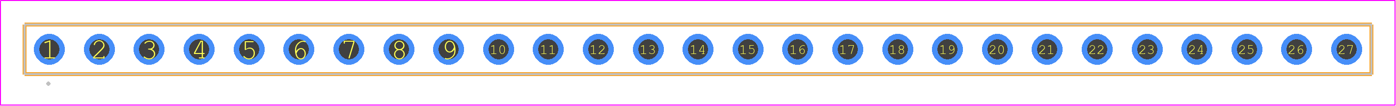 TSW-127-10-YY-S - SAMTEC PCB footprint - Other - Other - TSW-127-XX-YY-S