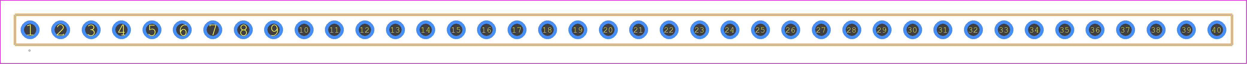 TSW-140-21-YY-S - SAMTEC PCB footprint - Other - Other - TSW-140-XX-YY-S