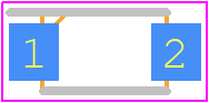 AL5890-40P1-13 - Diodes Incorporated PCB footprint - Small Outline Diode Flat Lead - Small Outline Diode Flat Lead - POWERDI123 (type B)