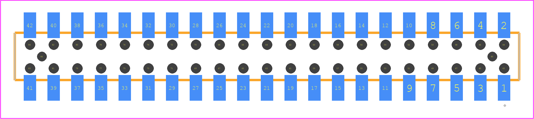 MMS-121-02-H-DV-A - SAMTEC PCB footprint - Other - Other - MMS-121-02-XXX-DV-A