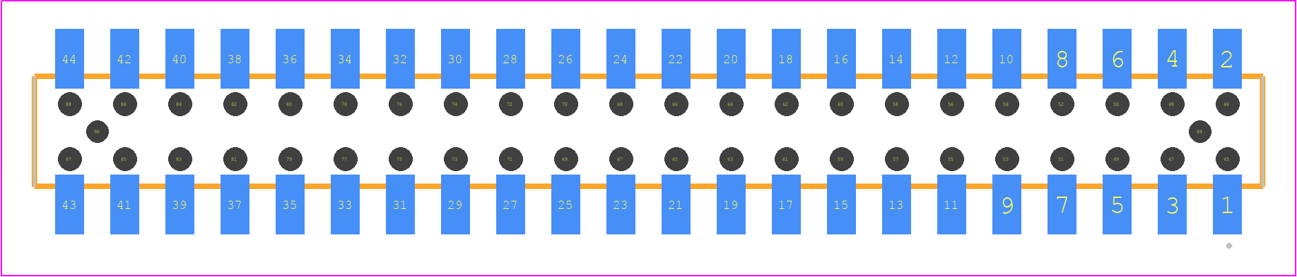 MMS-122-02-F-DV-A - SAMTEC PCB footprint - Other - Other - MMS-122-02-XXX-DV-A