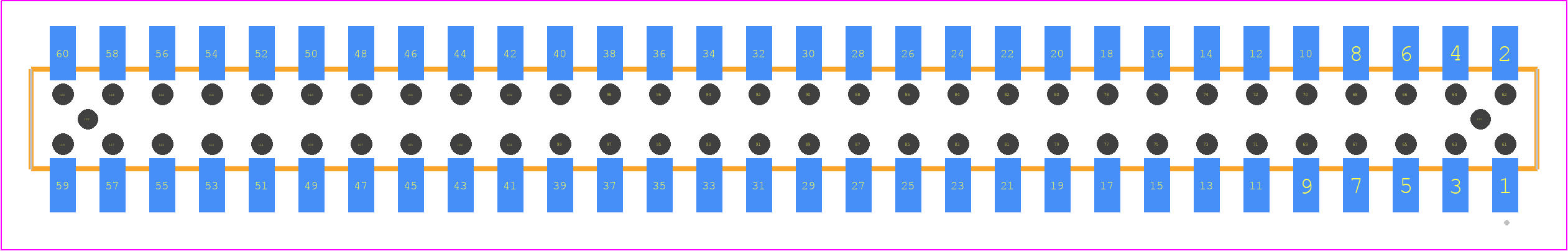 MMS-130-02-H-DV-A - SAMTEC PCB footprint - Other - Other - MMS-130-02-XXX-DV-A