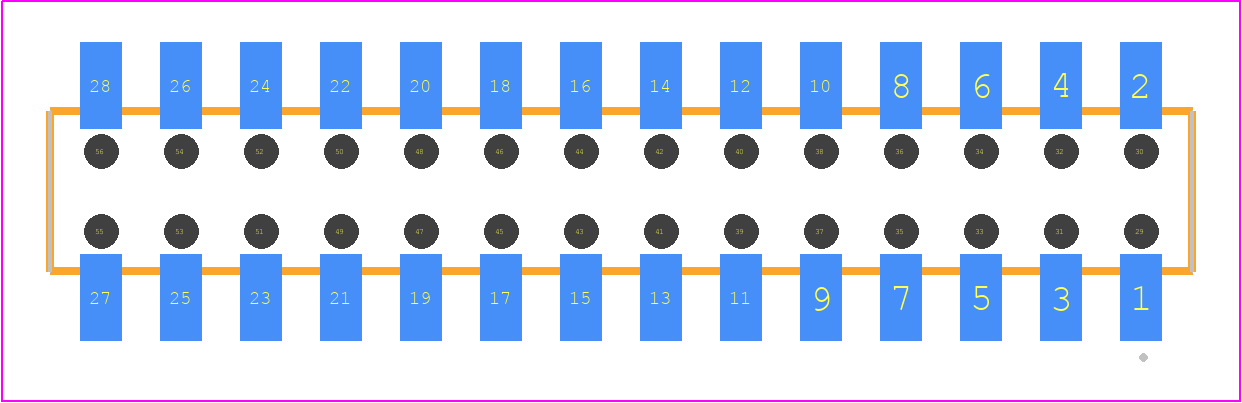 MMS-114-02-H-DV-K - SAMTEC PCB footprint - Other - Other - MMS-114-02-XXX-DV-K