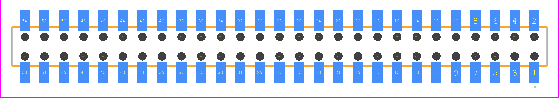 MMS-127-02-LM-DV-K - SAMTEC PCB footprint - Other - Other - MMS-127-02-XXX-DV-K