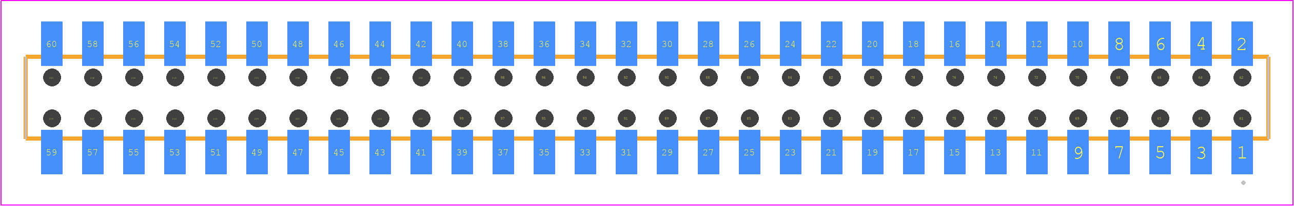 MMS-130-02-F-DV-K - SAMTEC PCB footprint - Other - Other - MMS-130-02-XXX-DV-K