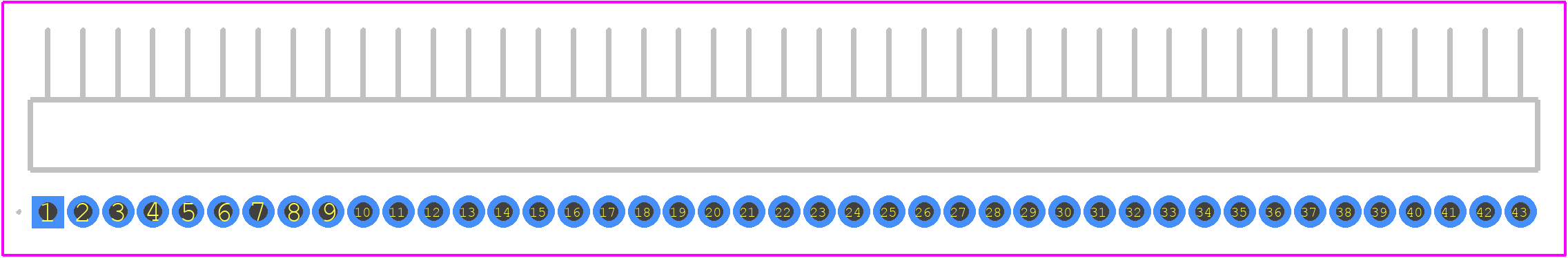 HTMS-143-02-G-S-RA - SAMTEC PCB footprint - Other - Other - HTMS-143-02-G-S-RA-3