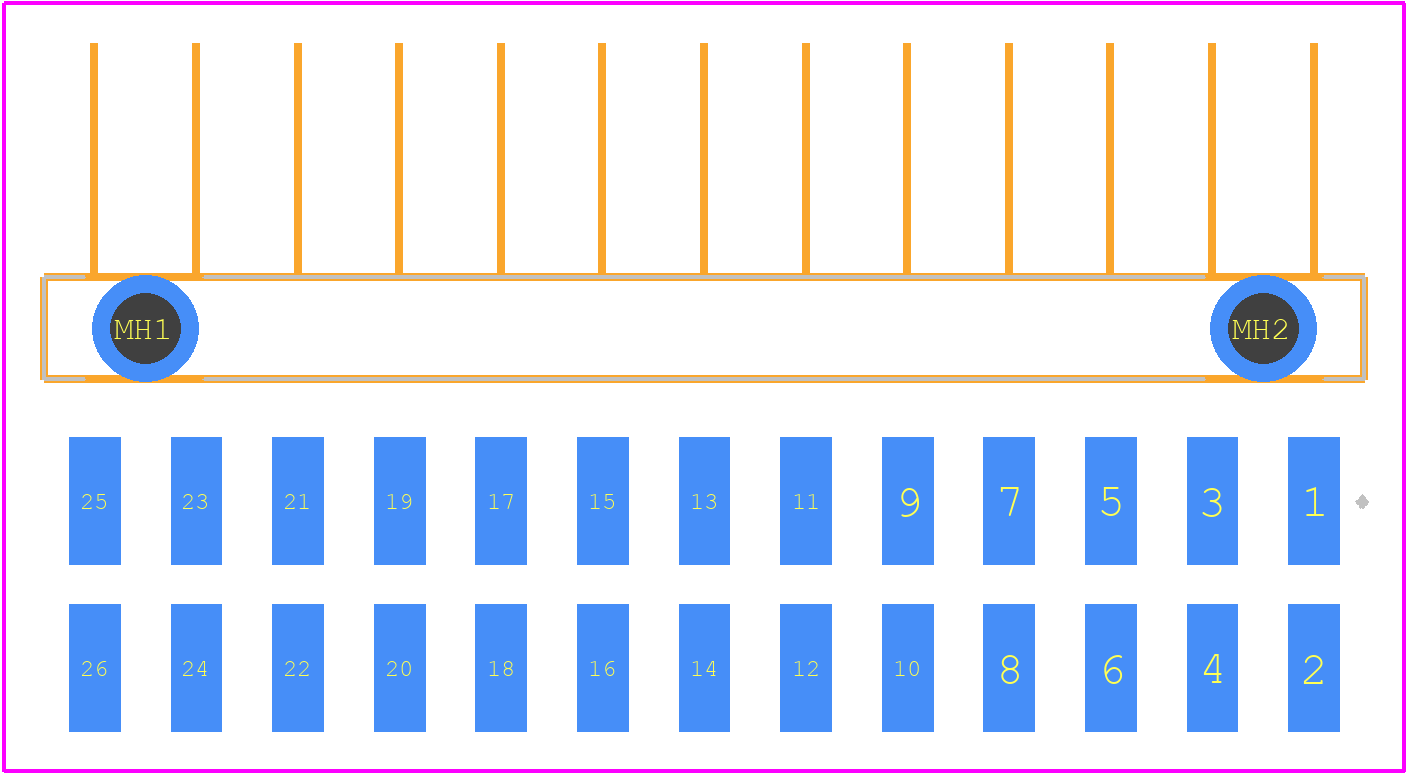 TSM-113-01-F-DH-A - SAMTEC PCB footprint - Other - Other - TSM-113-01-F-DH-A-5