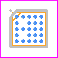F6922AVRI - Renesas Electronics PCB footprint - BGA - BGA - 23-FCCSP, Package Outline Drawing