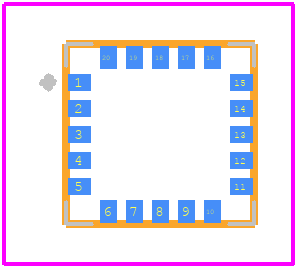 AS72651-BLGT - ams OSRAM PCB footprint - Other - Other - LGA-20