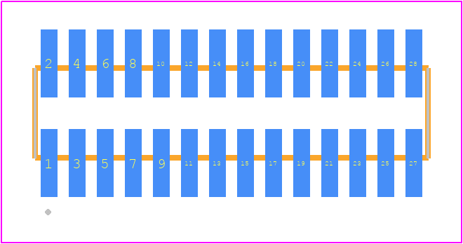 FTMH-114-03-F-DV - SAMTEC PCB footprint - Other - Other - FTMH-114-YY-XX-DV