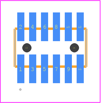 FTMH-106-03-LM-DV-A - SAMTEC PCB footprint - Other - Other - FTMH-106-YY-XX-DV-A