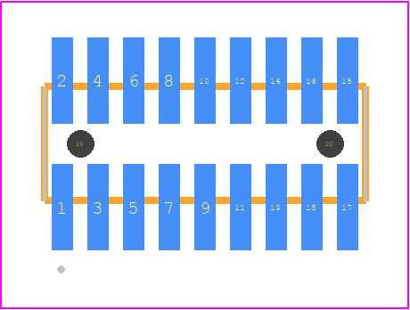 FTMH-109-03-LM-DV-A - SAMTEC PCB footprint - Other - Other - FTMH-109-YY-XX-DV-A