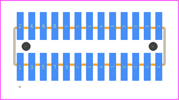 FTMH-113-03-F-DV-A - SAMTEC PCB footprint - Other - Other - FTMH-113-YY-XX-DV-A