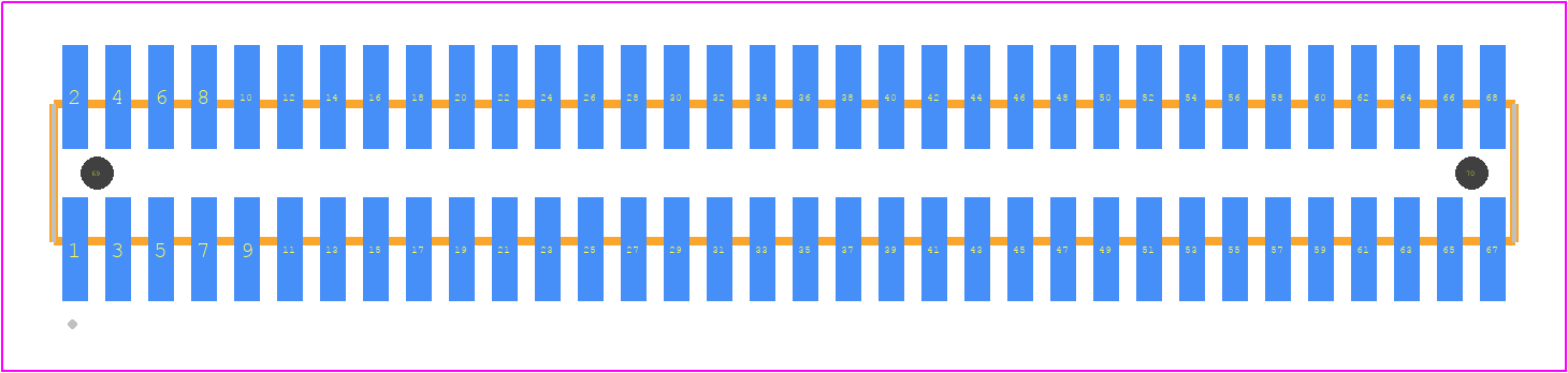 FTMH-134-02-F-DV-A - SAMTEC PCB footprint - Other - Other - FTMH-134-YY-XX-DV-A