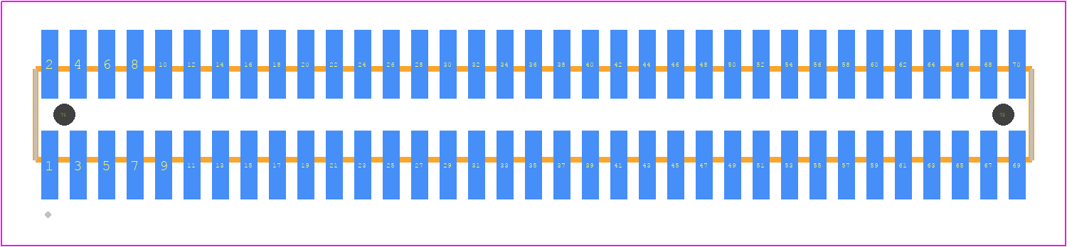 FTMH-135-03-L-DV-A - SAMTEC PCB footprint - Other - Other - FTMH-135-YY-XX-DV-A