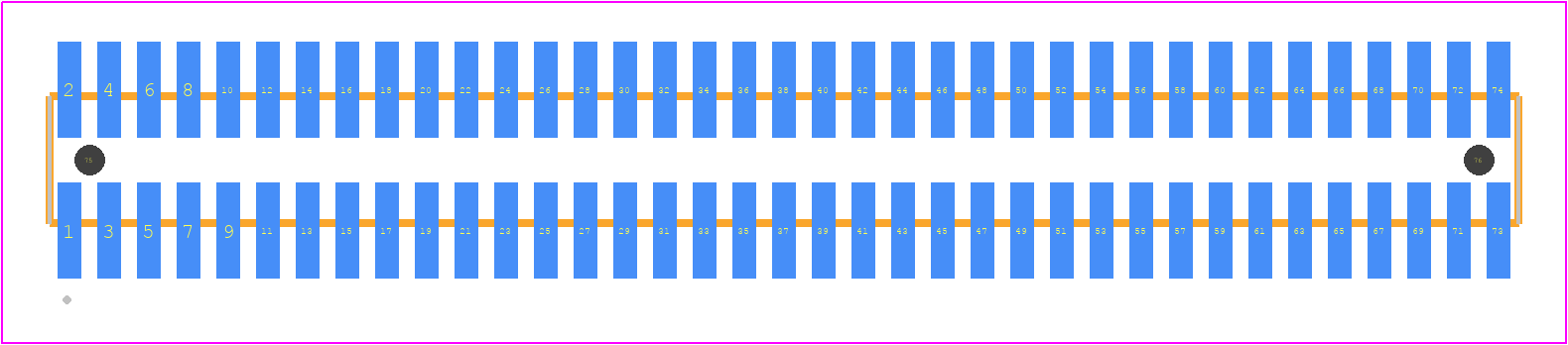 FTMH-137-02-LM-DV-A - SAMTEC PCB footprint - Other - Other - FTMH-137-YY-XX-DV-A