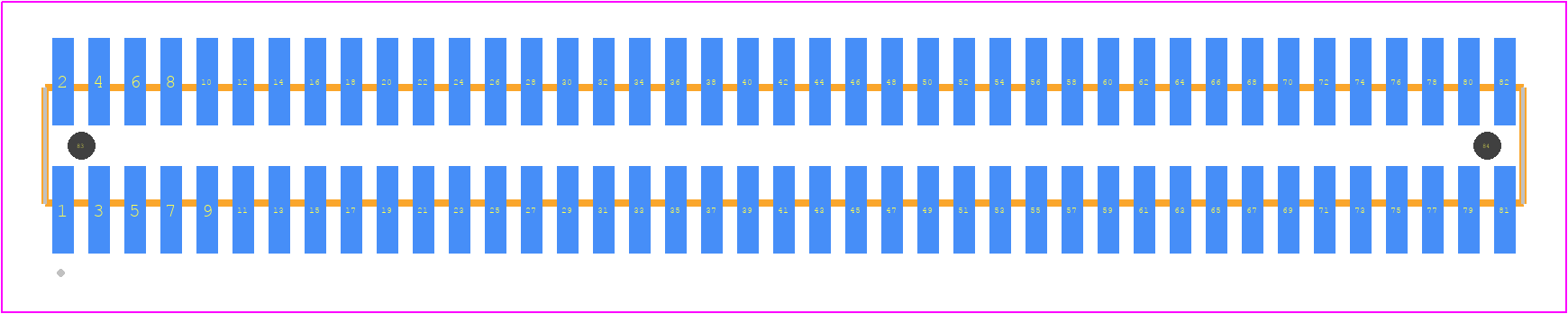 FTMH-141-03-F-DV-A - SAMTEC PCB footprint - Other - Other - FTMH-141-YY-XX-DV-A