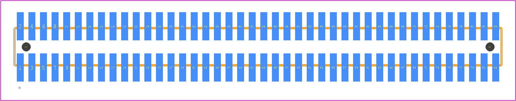 FTMH-142-02-G-DV-A - SAMTEC PCB footprint - Other - Other - FTMH-142-YY-XX-DV-A