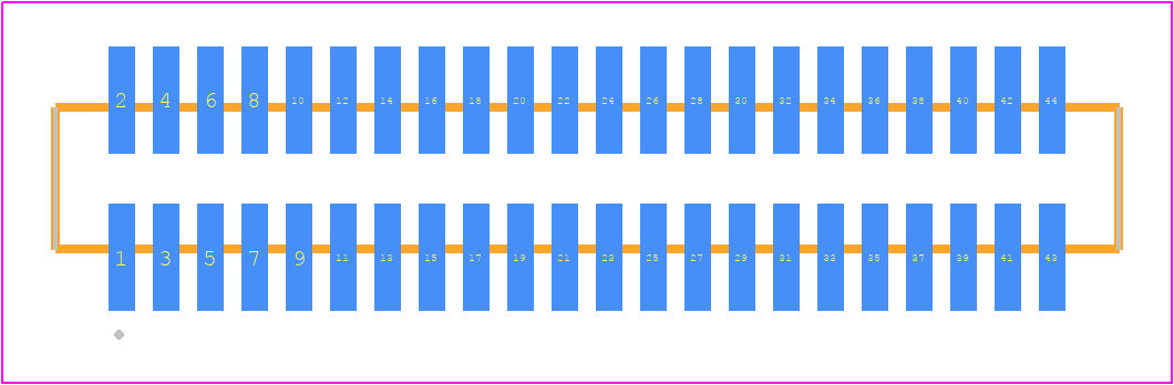 FTMH-122-02-LM-DV-ES - SAMTEC PCB footprint - Other - Other - FTMH-122-YY-XX-DV-ES