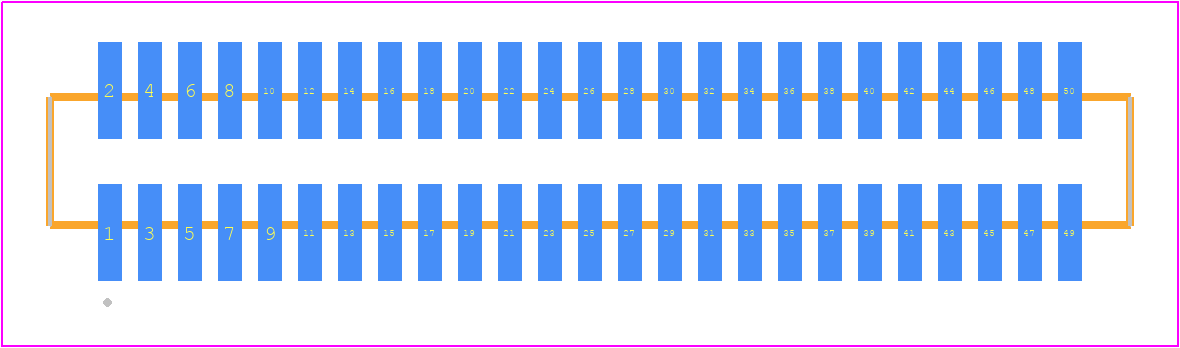 FTMH-125-03-H-DV-ES - SAMTEC PCB footprint - Other - Other - FTMH-125-YY-XX-DV-ES