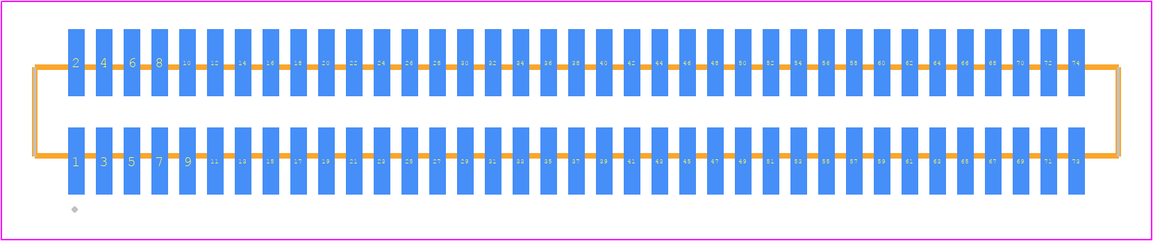 FTMH-137-02-F-DV-ES - SAMTEC PCB footprint - Other - Other - FTMH-137-YY-XX-DV-ES