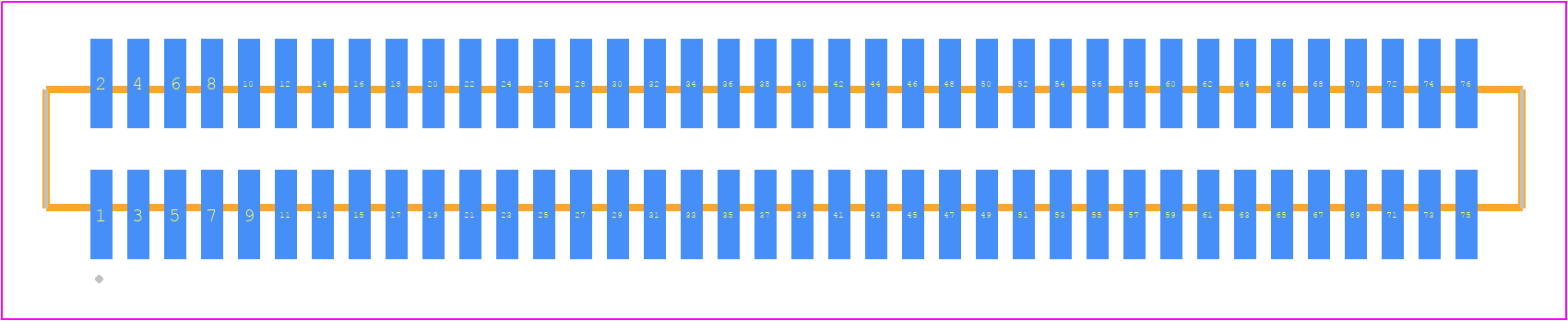 FTMH-138-02-LM-DV-ES - SAMTEC PCB footprint - Other - Other - FTMH-138-YY-XX-DV-ES