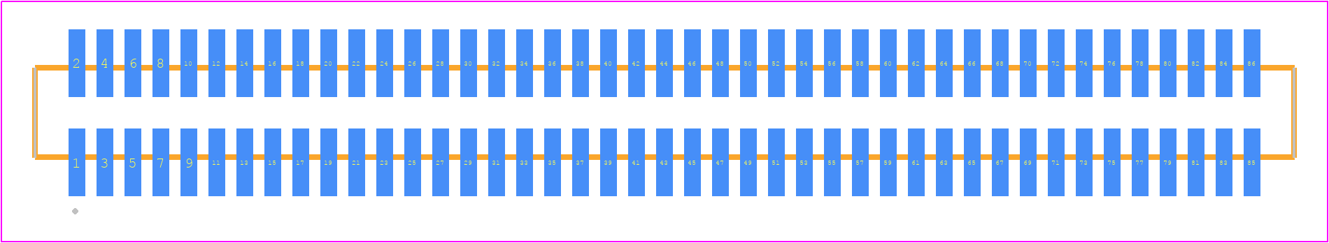 FTMH-143-03-F-DV-ES - SAMTEC PCB footprint - Other - Other - FTMH-143-YY-XX-DV-ES