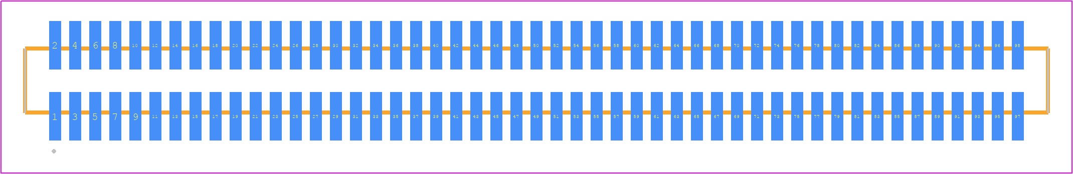FTMH-149-03-LM-DV-ES - SAMTEC PCB footprint - Other - Other - FTMH-149-YY-XX-DV-ES