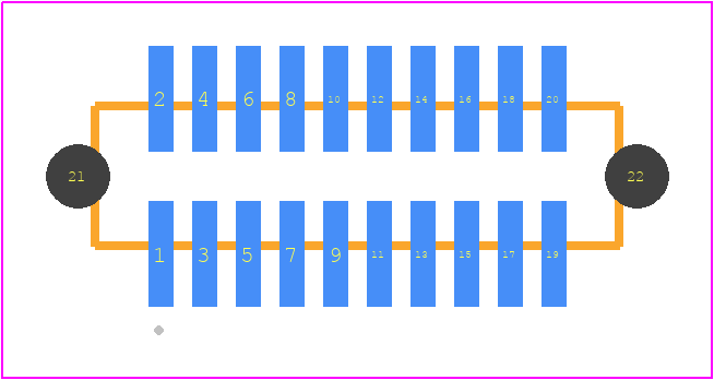 FTMH-110-03-G-DV-ES-A - SAMTEC PCB footprint - Other - Other - FTMH-110-YY-XX-DV-ES-A