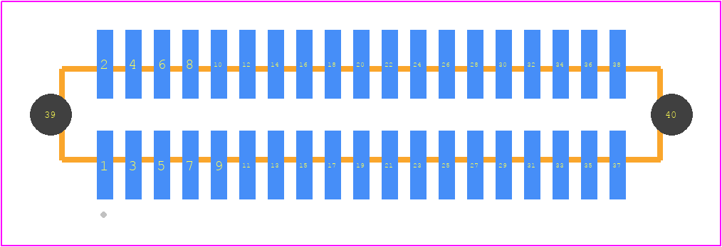 FTMH-119-02-G-DV-ES-A - SAMTEC PCB footprint - Other - Other - FTMH-119-YY-XX-DV-ES-A