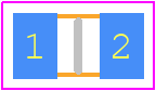 0ZCK0050FF2E - Bel Circuit Protection PCB footprint - Fuses Chip - Fuses Chip - SIZE CODE 0805