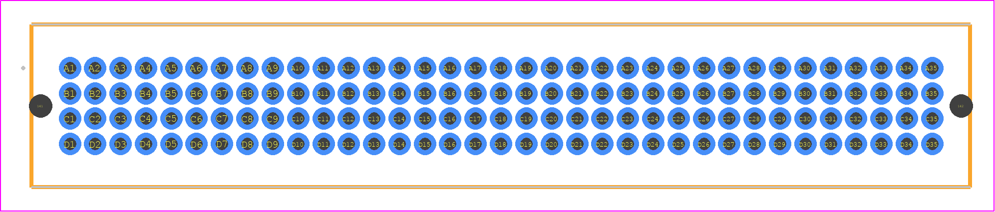 MOLC-135-01-S-Q-LC - SAMTEC PCB footprint - Other - Other - MOLC-135-YY-XX-Q-LC