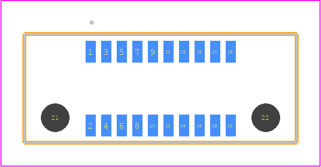ERM8-010-03.0-TL-DV - SAMTEC PCB footprint - Other - Other - ERM8-010-YYYY-XXX-DV