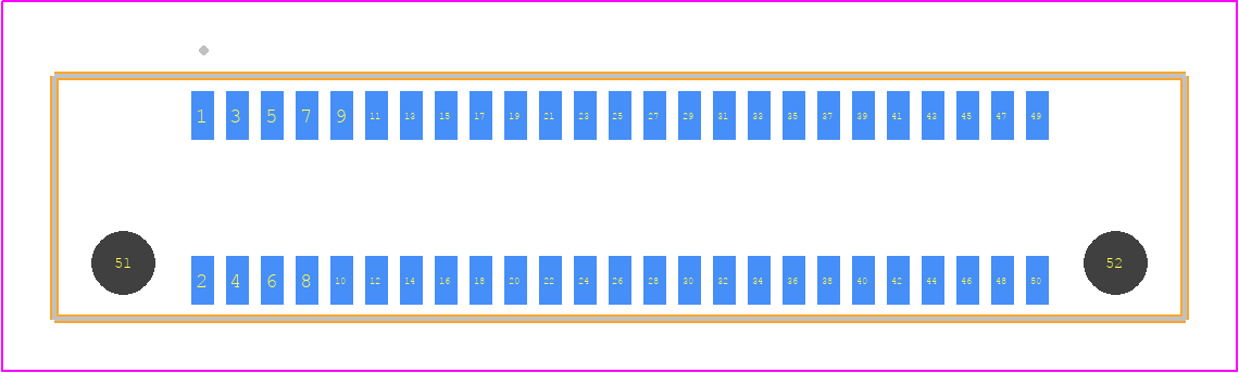 ERM8-025-08.0-TL-DV - SAMTEC PCB footprint - Other - Other - ERM8-025-YYYY-XXX-DV