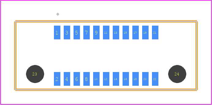 ERM8-011-09.0-S-DV-L-TR - SAMTEC PCB footprint - Other - Other - ERM8-011-YYYY-XXX-DV-L-TR