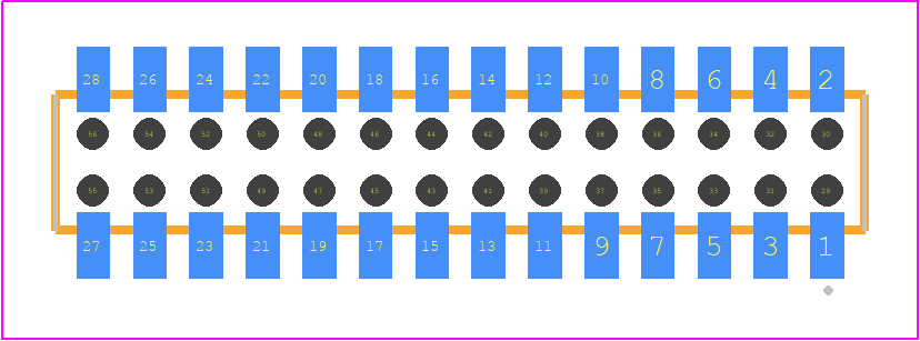 CLP-114-02-H-D-BE - SAMTEC PCB footprint - Other - Other - CLP-114-02-XXX-D-BE