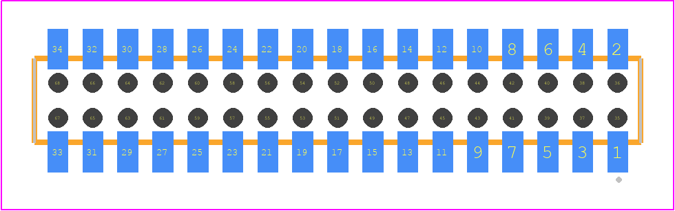 CLP-117-02-LTL-D-BE - SAMTEC PCB footprint - Other - Other - CLP-117-02-XXX-D-BE