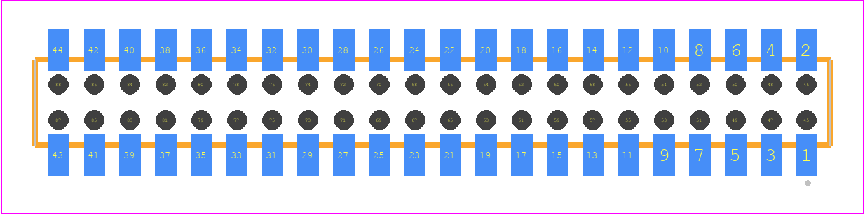 CLP-122-02-L-D-BE - SAMTEC PCB footprint - Other - Other - CLP-122-02-XXX-D-BE