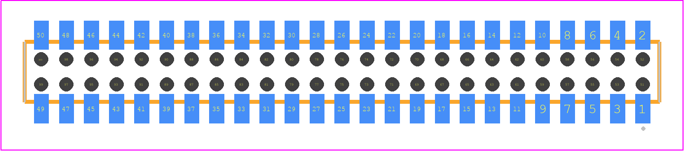 CLP-125-02-LTL-D-BE - SAMTEC PCB footprint - Other - Other - CLP-125-02-XXX-D-BE