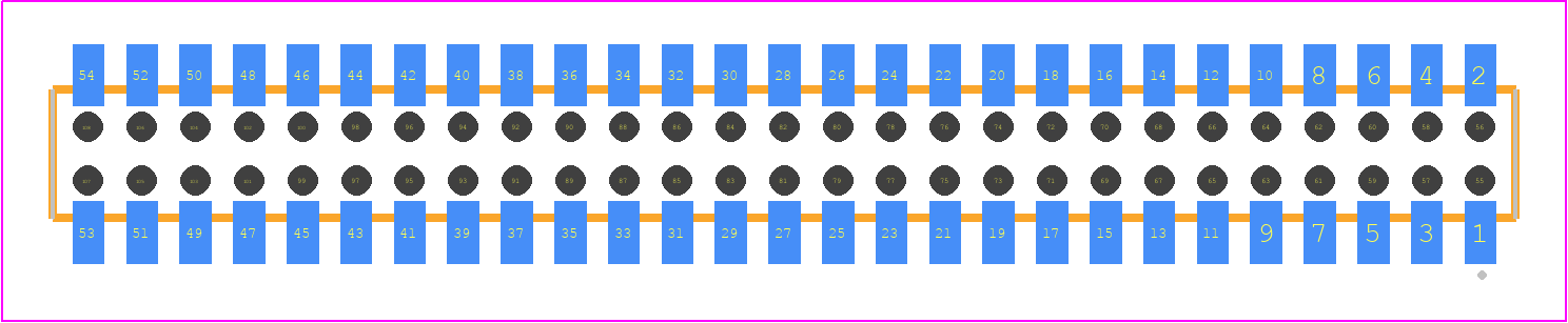 CLP-127-02-STL-D-BE - SAMTEC PCB footprint - Other - Other - CLP-127-02-XXX-D-BE