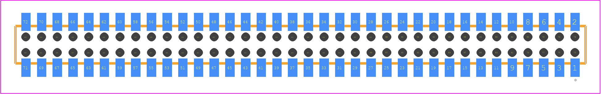 CLP-136-02-S-D-BE - SAMTEC PCB footprint - Other - Other - CLP-136-02-XXX-D-BE