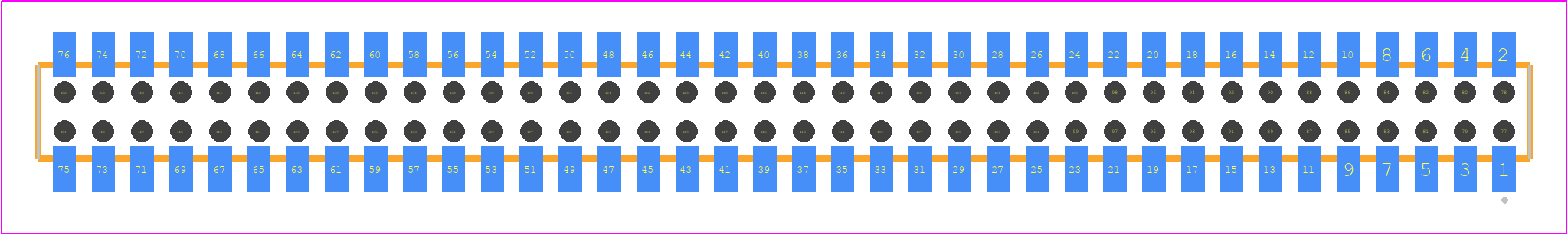 CLP-138-02-S-D-BE - SAMTEC PCB footprint - Other - Other - CLP-138-02-XXX-D-BE