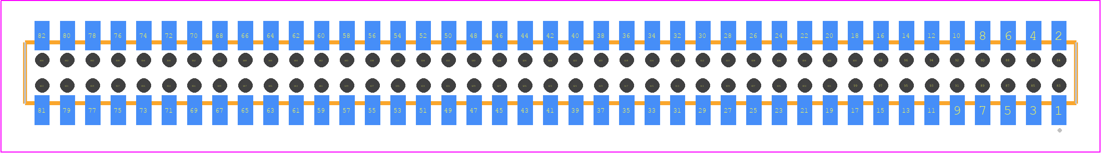 CLP-141-02-STL-D-BE - SAMTEC PCB footprint - Other - Other - CLP-141-02-XXX-D-BE